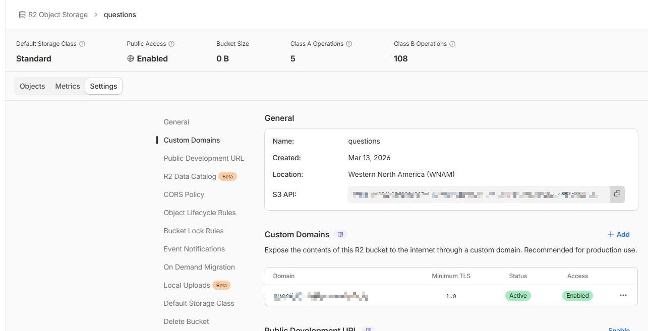 Cloudflare R2 Custom Domain